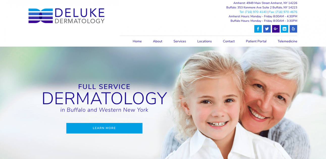 Custom Website Design Development For Dermatologist