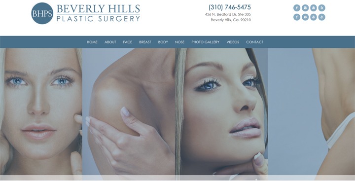 New Website Launch for Beverly Hills Plastic Surgery in California