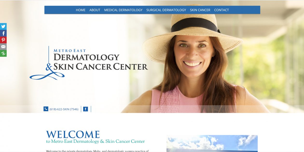 New Website Design for Metro East Dermatology and Skin Cancer Center in Shiloh, IL