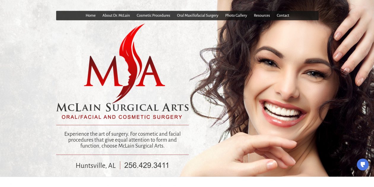 Website Design for Alabama Plastic Surgeon Dr. Landon McLain