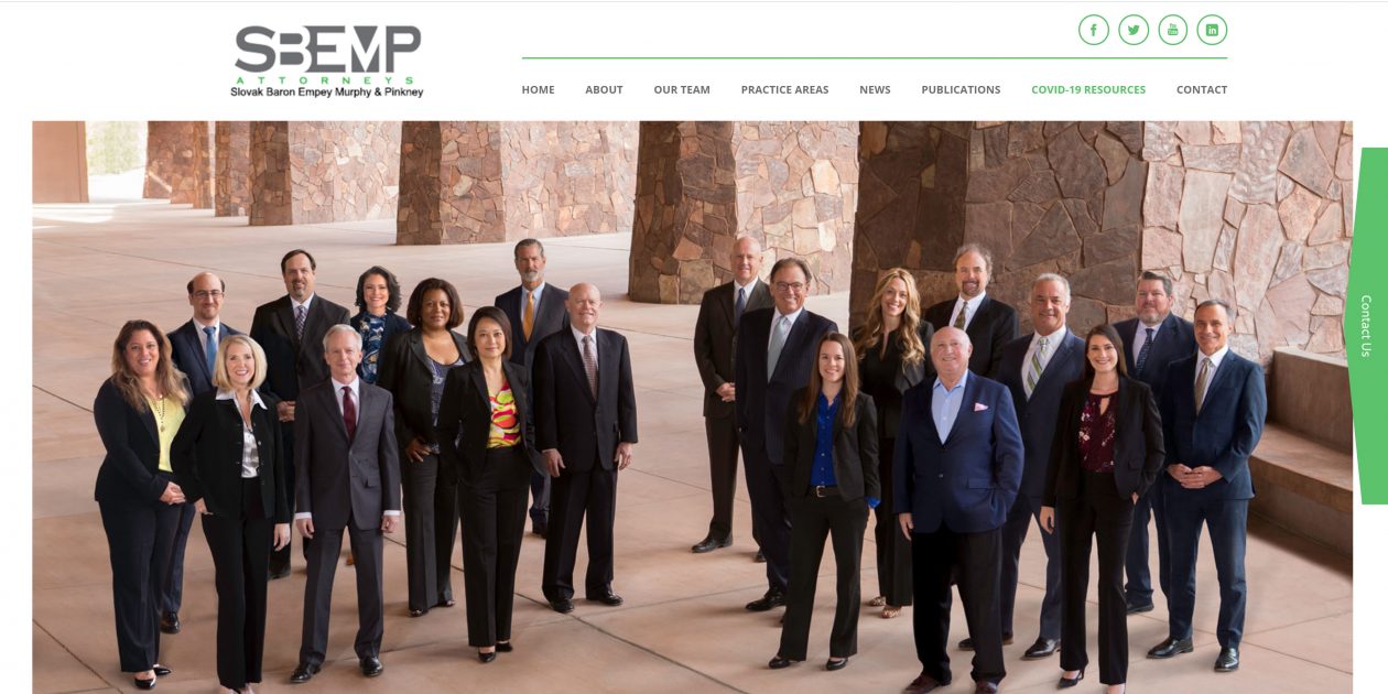 New Website Design for Palm Springs, CA Law Firm SBEMP